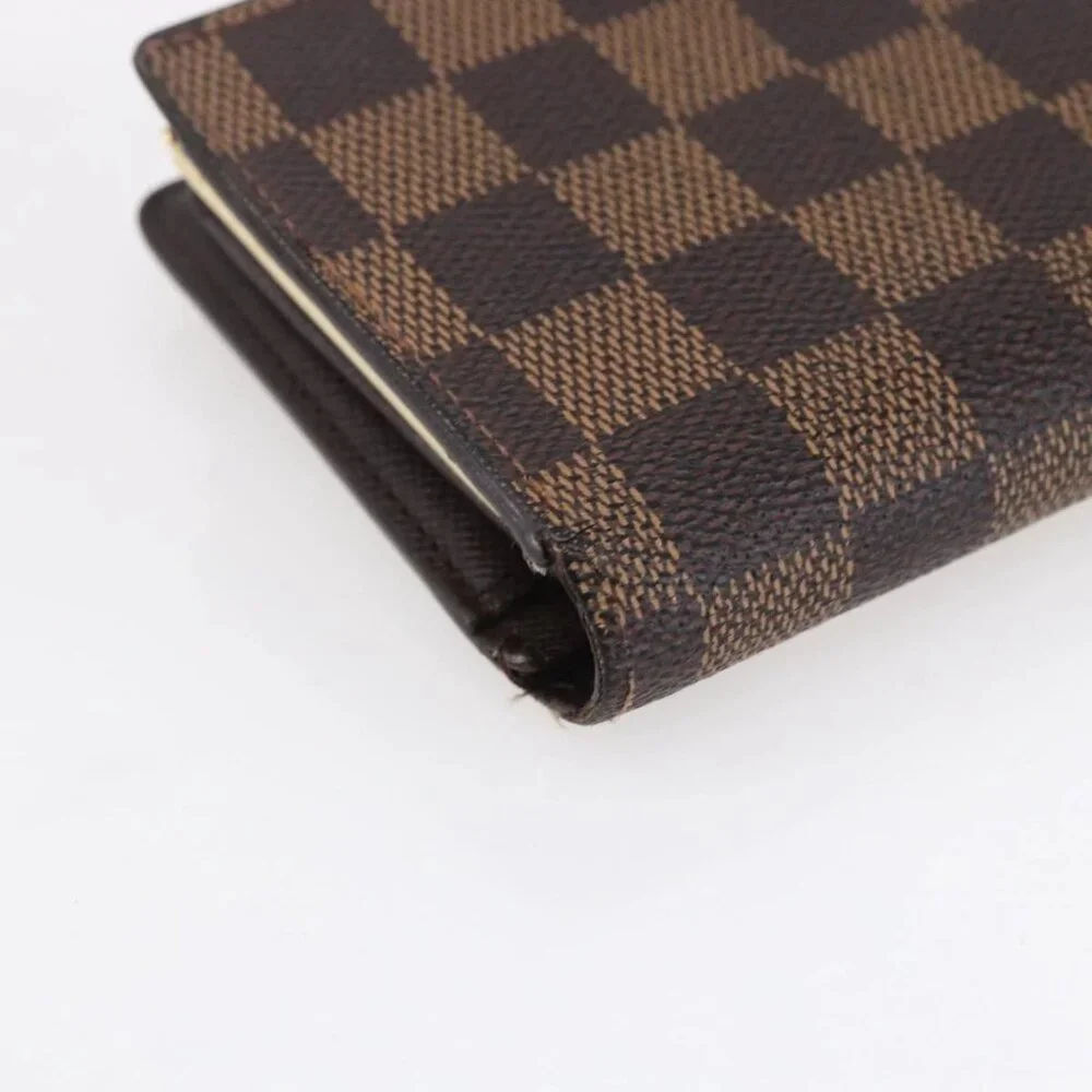 Authentic LOUIS VUITTON Damier Ebene Portefeuille Viennois Wallet bst288-120225